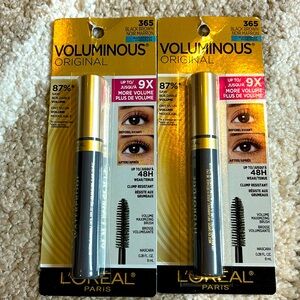 L’Oréal Voluminous Mascara (set of 2) Black Brown